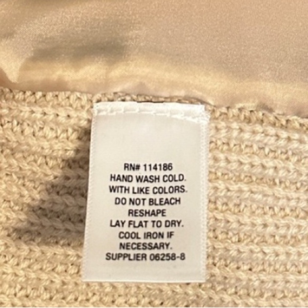 Liz Claiborne Plush Faux Fur Vest w Knit Ribbed Back Texture, Brown, Sz XL, NWOT - Picture 6 of 8